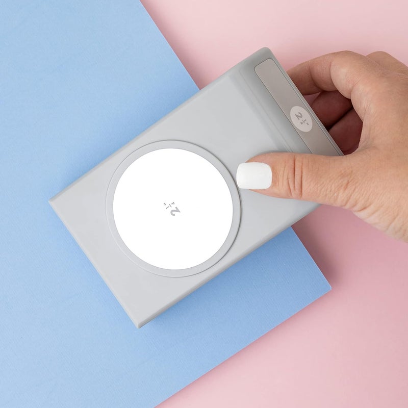 EK Tools مثقاب دائري كبير للحرف اليدوية، 2.25 بوصة، فضي، مع قفل أمان، لإنشاء دوائر مثالية لبطاقات الهدايا، والتدوين، وعلامات الهدايا، والدعوات، والزينة، والمزيد - Image 5